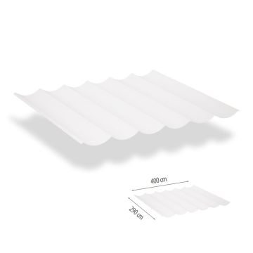 Harmonicadoek incl. bevestigingsset 2.90x4.00 - Arctic White