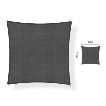 Schaduwdoek vierkant 3.00x3.00 meter waterdicht