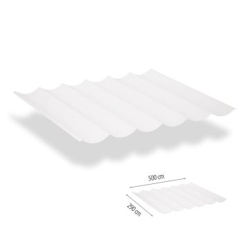 Harmonicadoek incl. bevestigingsset 2.90x5.00 - Arctic White