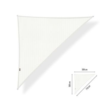 Schaduwdoek driehoek 90° 5.00x5.00x7.10 meter