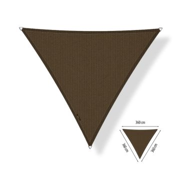 Schaduwdoek driehoek 3.60x3.60x3.60 meter