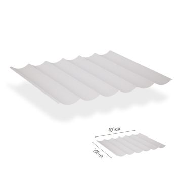 Harmonicadoek incl. bevestigingsset 2.90x4.00 - Lava White waterdicht