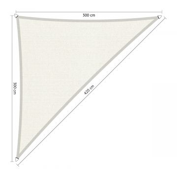 Schaduwdoek driehoek 90° 3,00x3,00x4,20 meter