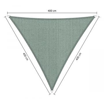 Schaduwdoek driehoek 4,00x4,00x4,00 meter