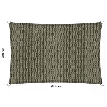 Schaduwdoek rechthoek 2,00x3,00 meter