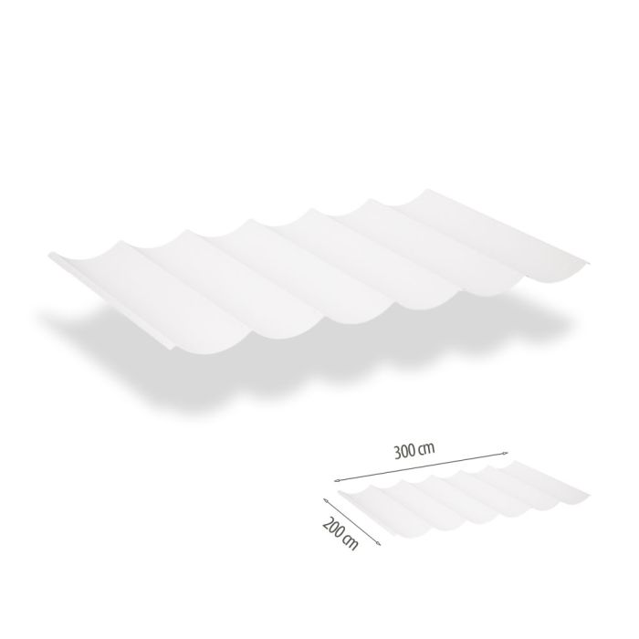 Harmonicadoek incl. bevestigingsset 2.00x3.00 - Arctic White main product photo