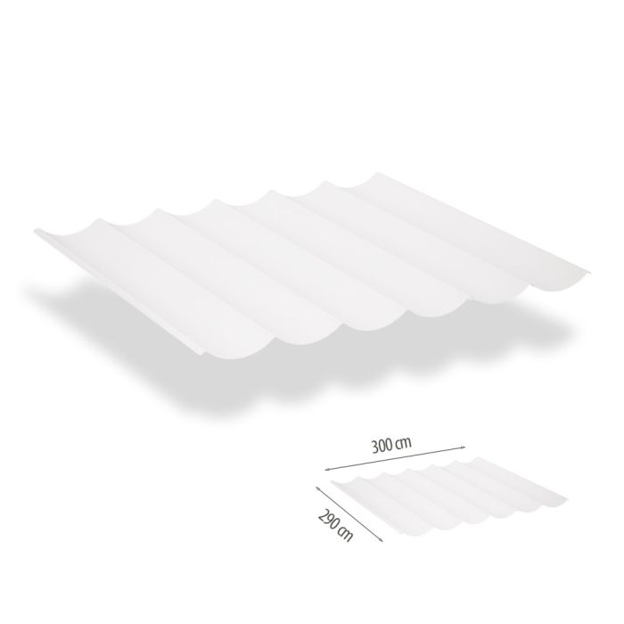 Harmonicadoek incl. bevestigingsset 2.90x3.00 - Artic White main product photo