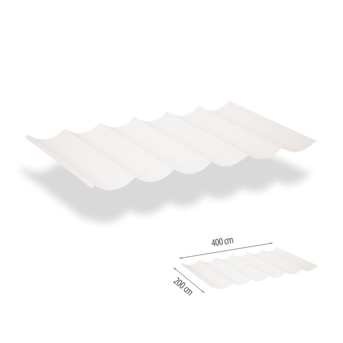 Harmonicadoek incl. bevestigingsset 2.00x4.00 - Mineral White main product photo