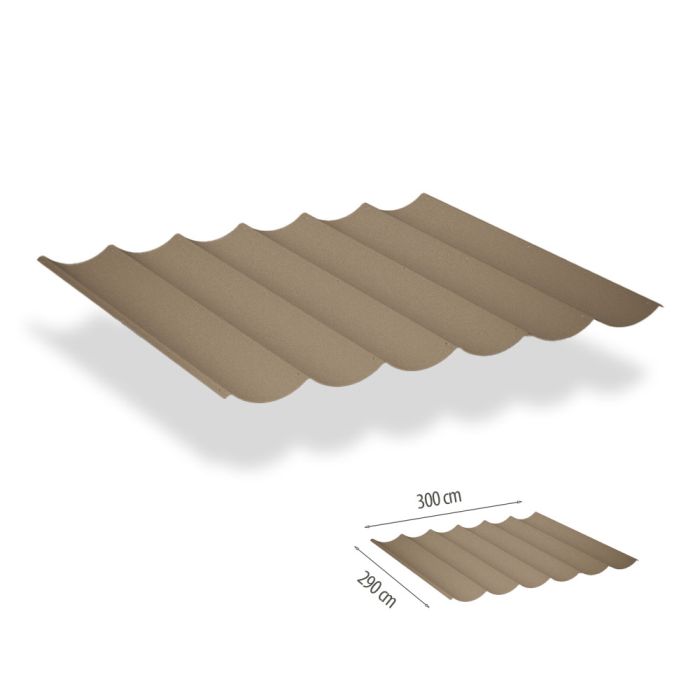 Harmonicadoek incl. bevestigingsset 2.90x3.00 - Urban Taupe waterdicht main product photo