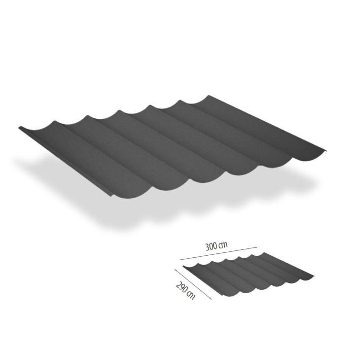 Harmonicadoek incl. bevestigingsset 2.90x3.00 - Soft Black waterdicht main product photo