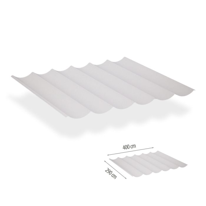 Harmonicadoek incl. bevestigingsset 2.90x4.00 - Lava White waterdicht main product photo