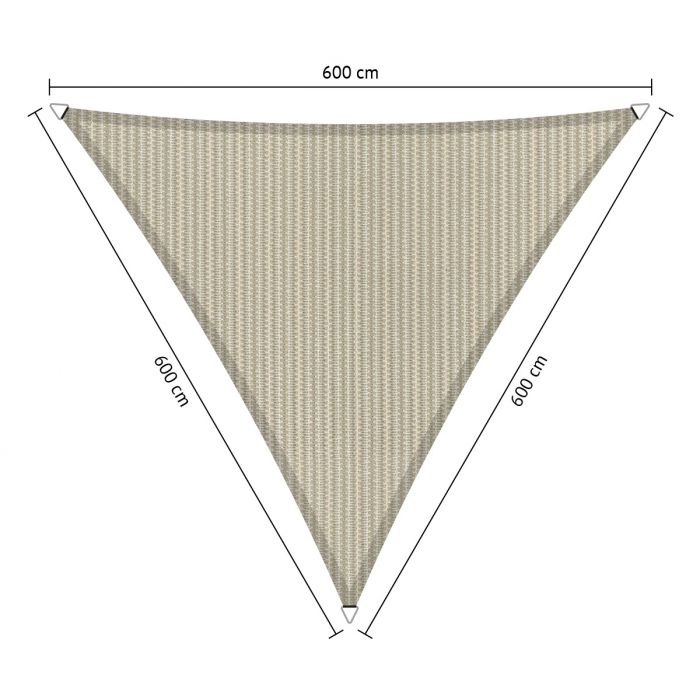 Schaduwdoek driehoek 6,00x6,00x6,00 meter main product photo