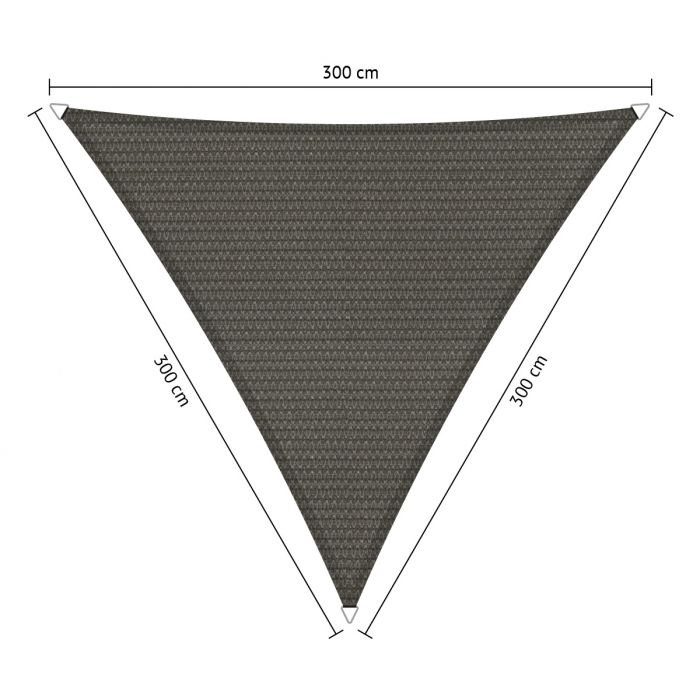 Schaduwdoek driehoek 3,00x3,00x3,00 meter main product photo