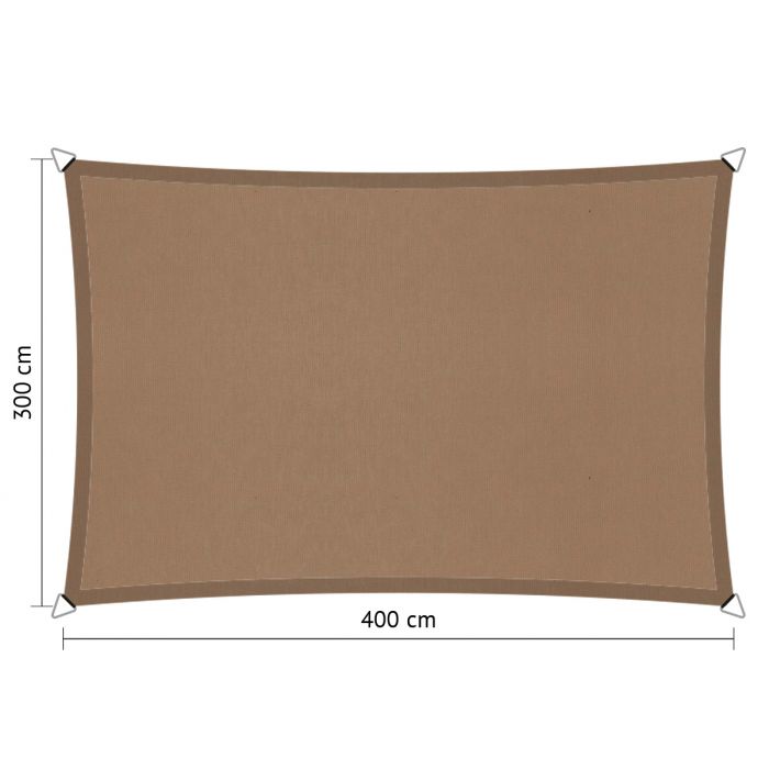 Schaduwdoek rechthoek 3,00x4,00 meter waterdicht main product photo