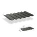 Harmonicadoek incl. bevestigingsset 2.00x4.00 - Deep Grey