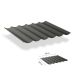 Harmonicadoek incl. bevestigingsset 2.90x5.00 - Deep Grey