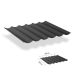 Harmonicadoek incl. bevestigingsset 2.90x6.00 - Carbon Black