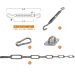 Bevestigingsset RVS M8 Spanner